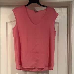 J. Crew Factory Sleeveless Blouse in Vibrant Pink